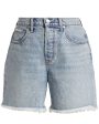 Shiloh Mid Denim Short in Pebble Stone Supply