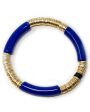 14k Gold and Cobalt Zo Stretch Bracelet Online now