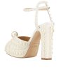 Sacaria 120 Pearl Platform Sandal in White Discount