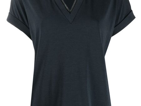 Anthracite Monili V Neck Shirt on Sale