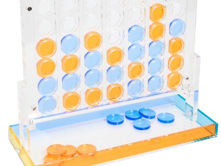 Acrylic Connect Four Multicolor Supply