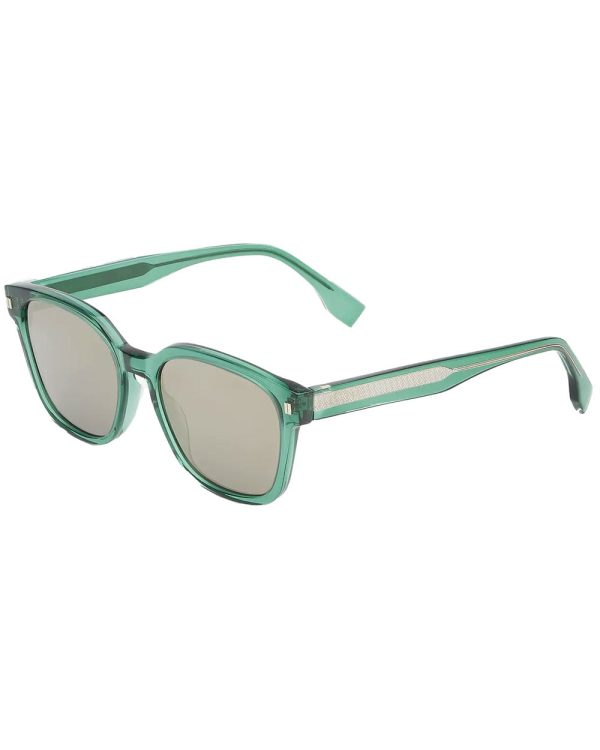 Square Acetate Sunglasses in Green Fashion