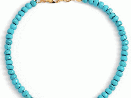 Turquoise Small Rondelle Beaded Necklace Fashion