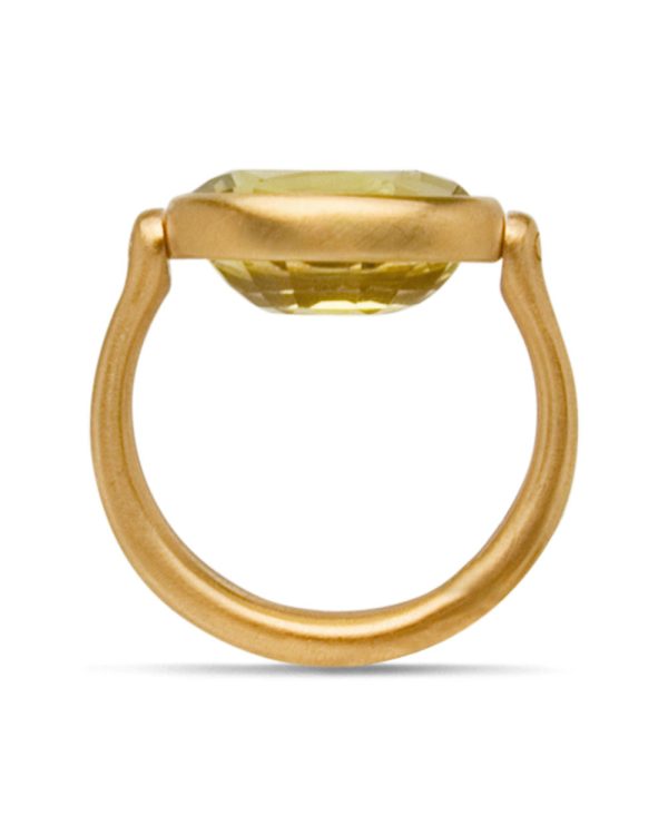 22k Yellow Gold Swivel Ring For Sale