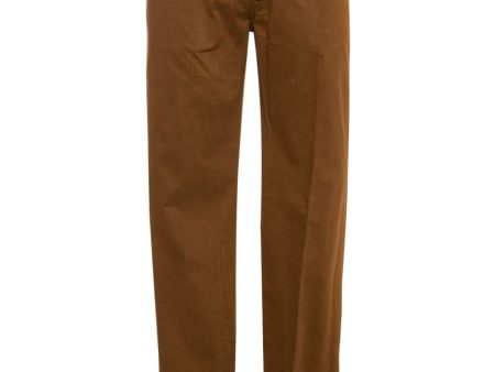 Rust Orange Supima 5 Pocket Pant on Sale