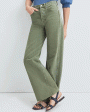 Taylor High Rise Wide Leg Jean in Clover Green on Sale