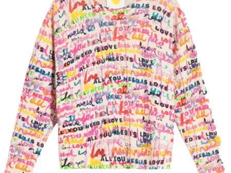 Rainbow Love Is All You Need Boyfriend Sweater For Discount