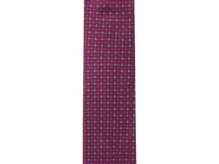 Wine and Blue Squares Tie Online Hot Sale