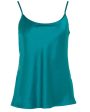 Teal Elliot Charmeuse Cami Online now