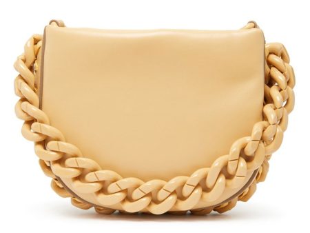 Small Puffy Tonal Frayme Shoulder Bag in Cornflake Online Hot Sale