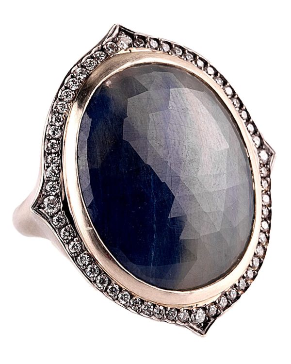 Sapphire and Diamond Portrait Ring Sale