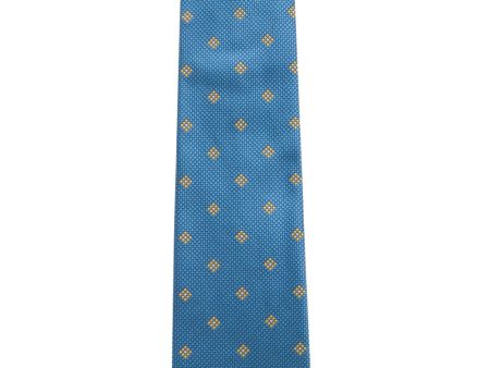 Sky Blue and Sun Silk Tie Discount