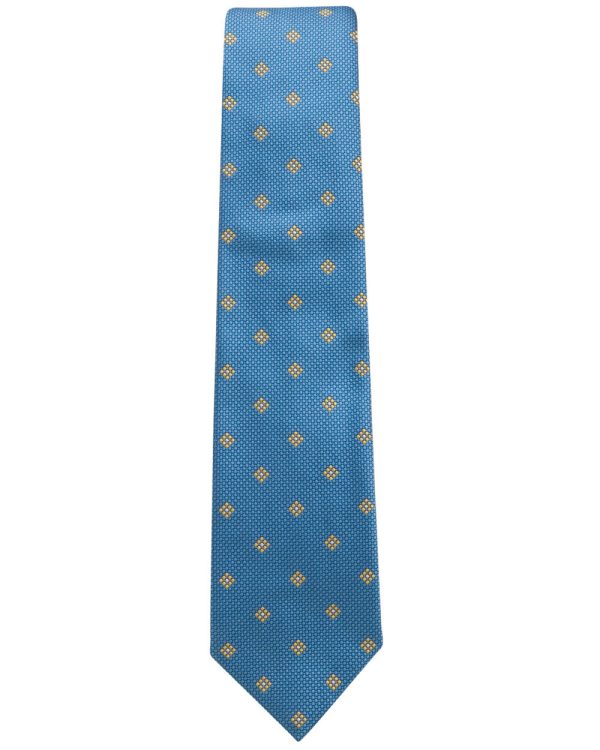 Sky Blue and Sun Silk Tie Discount