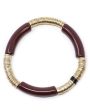 14k Gold and Mahogany Zo Stretch Bracelet Cheap