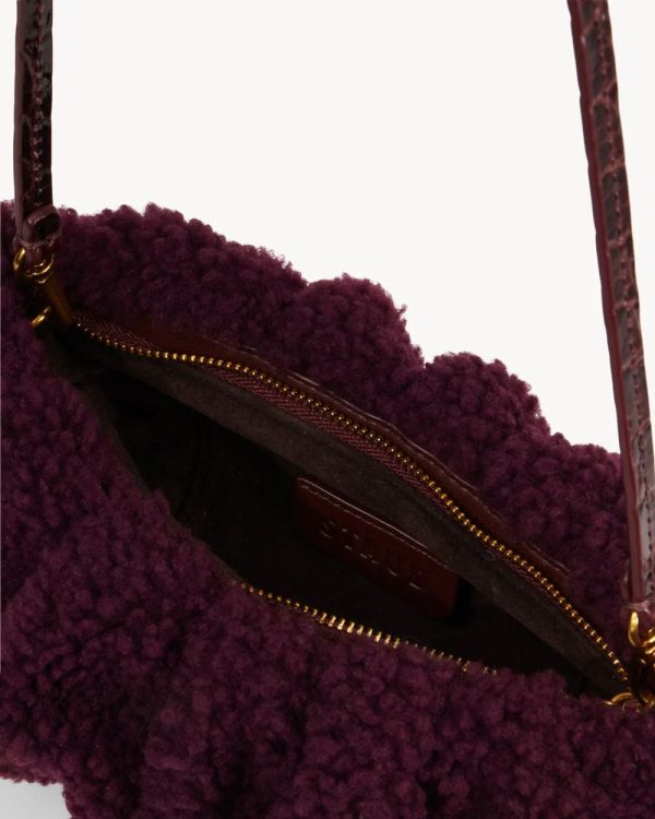 Bean Shearling Convertible Bag Plum Online Sale