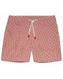 Red and Cloud Cano Geometric Swim Short Fashion