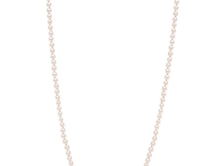 18k Yellow Gold Akoya Pearl Necklace Supply