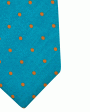 Aqua and Orange Dotted Tie Cheap