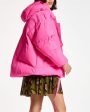 Shocking Rose Chameleon Puffer Jacket Online Sale