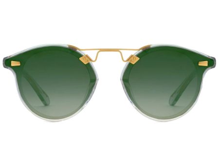 STL Nylon Sunglasses in Lagoon 24K Mirrored Online Hot Sale