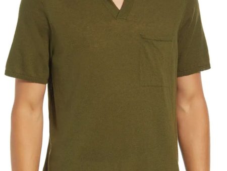 Army Ryan Cotton & Linen Blend Polo For Sale