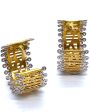 20k Yellow Gold Eternity Spring Hoop Earrings Supply