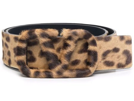 VLOGO Belt in Leopard Print on Sale