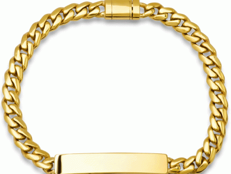 14k Yellow Gold ID Bracelet Fashion