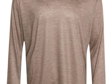 Beige Cashmere Long Sleeve T-Shirt Online