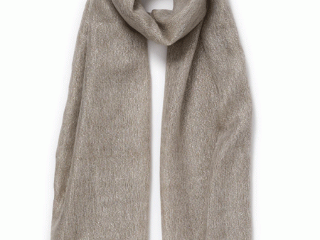 The Summer Cosmos Scarf in Taupe Hot on Sale