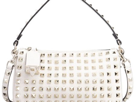 Small Rockstud Shoulder Bag in Light Ivory Online