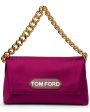 Satin Mini Chain Bag in Cranberry For Discount