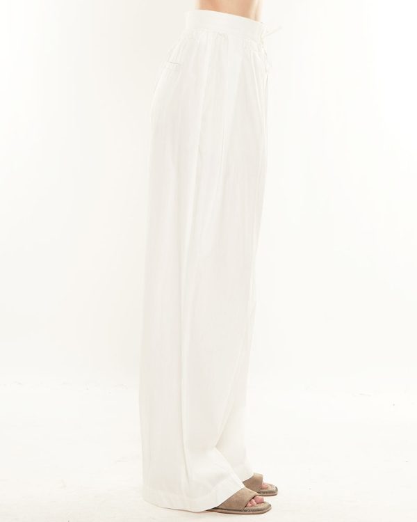 Bianco Pleated Trouser Cheap