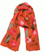 Saffron Bounty Cashmere Wrap in Orange Hot on Sale