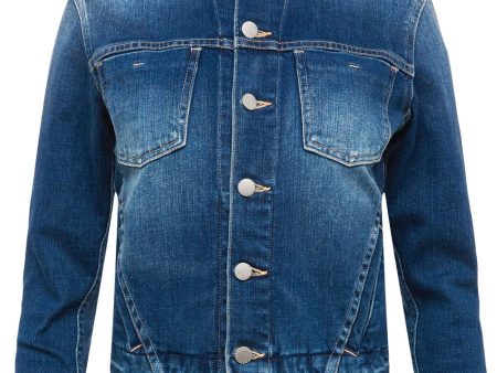 Tatiana Distressed Denim Jacket in Talledega For Sale