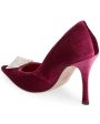 Single Stud Pump in Rose Violet on Sale