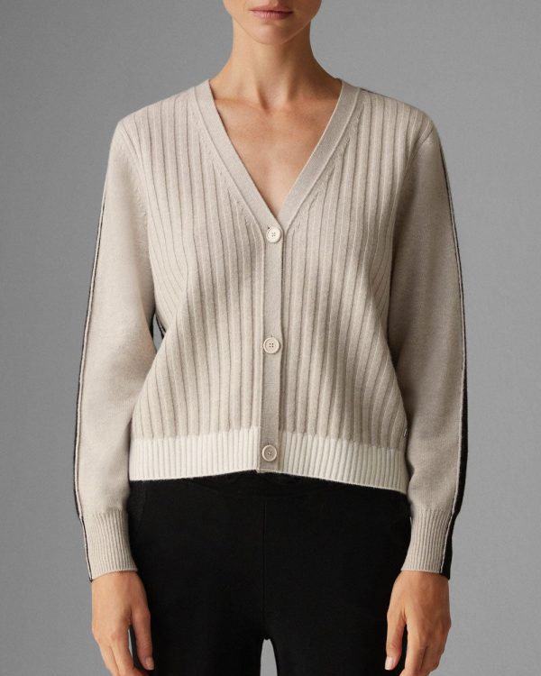 Smoke Beige Ciela Cardigan Hot on Sale