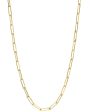 14k Yellow Gold Medium Link Chain Necklace Online Sale