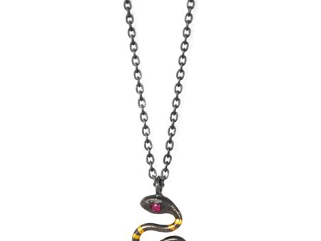 Tiny Snake Pendant Necklace Sale