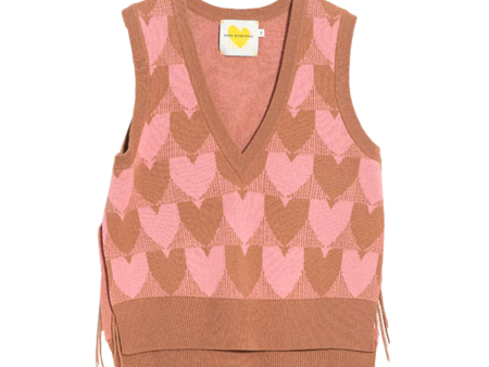 Root Beer Heart in Check Vest Sale