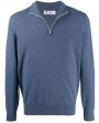 Azzurro Quarter Zip Cashmere Sweater Supply