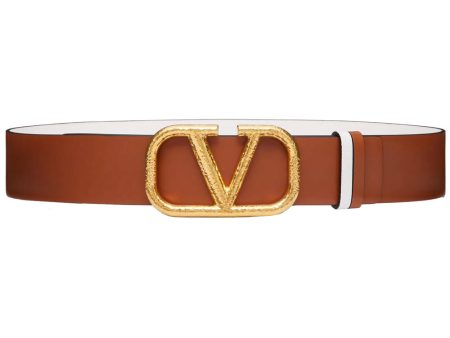 VLOGO Signature Reversible 40 Belt in Selleria and Bianco Online Hot Sale