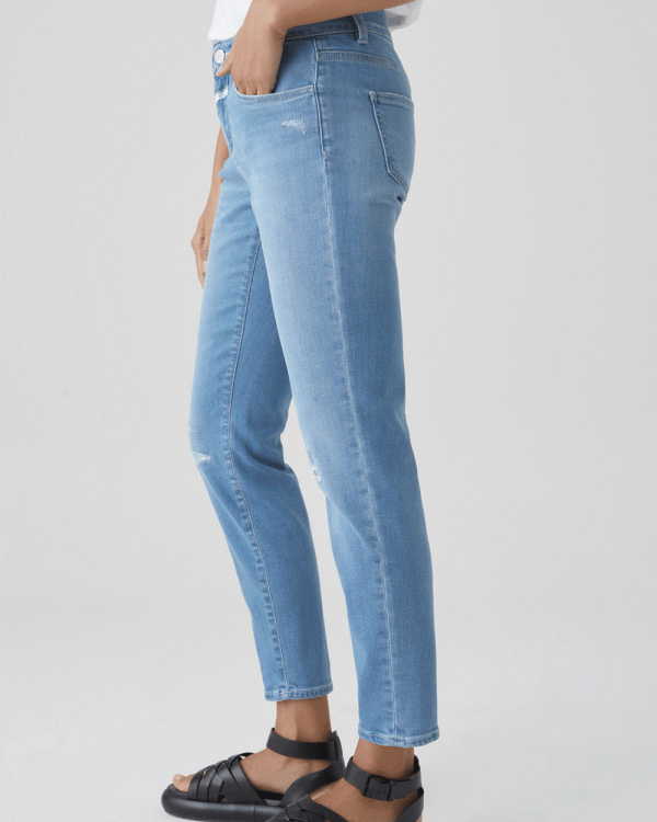 Baker Mid Rise Slim Jean in Mid Blue Cheap