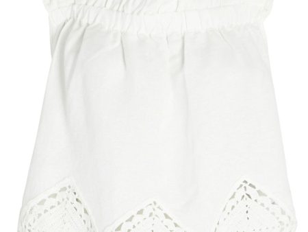 White Vlada Crochet Tank Top Online Sale