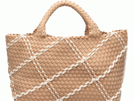 St. Barths Medium Tote In Rope Camel Online Sale