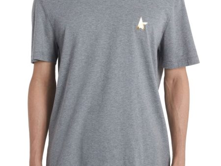 Star Collection T-Shirt in Grey with Gold Star For Sale