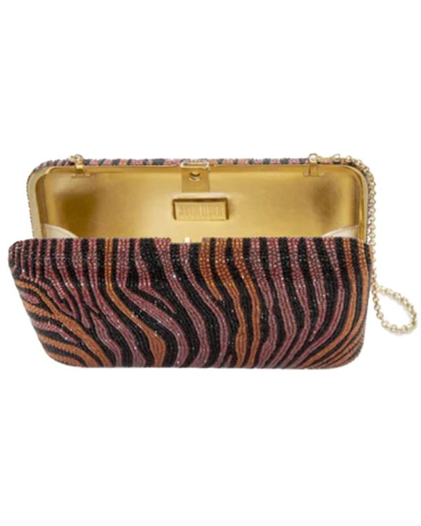 Seamless Tiger Clutch in Copper Discount