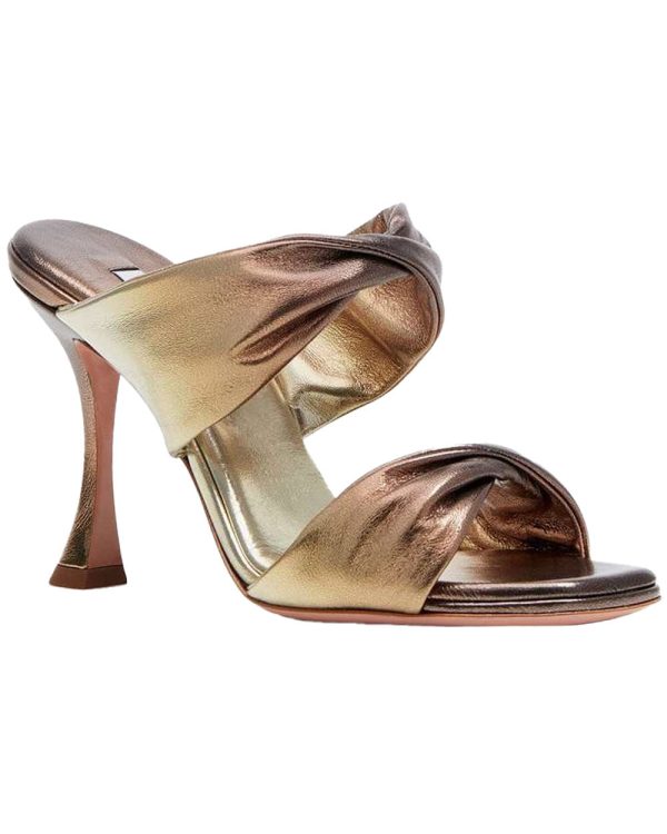 Twist Sandal 95 in Gold Chocolate Online Sale