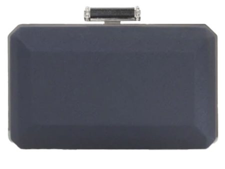 Soho Satin Clutch in Grey Discount