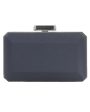 Soho Satin Clutch in Grey Discount